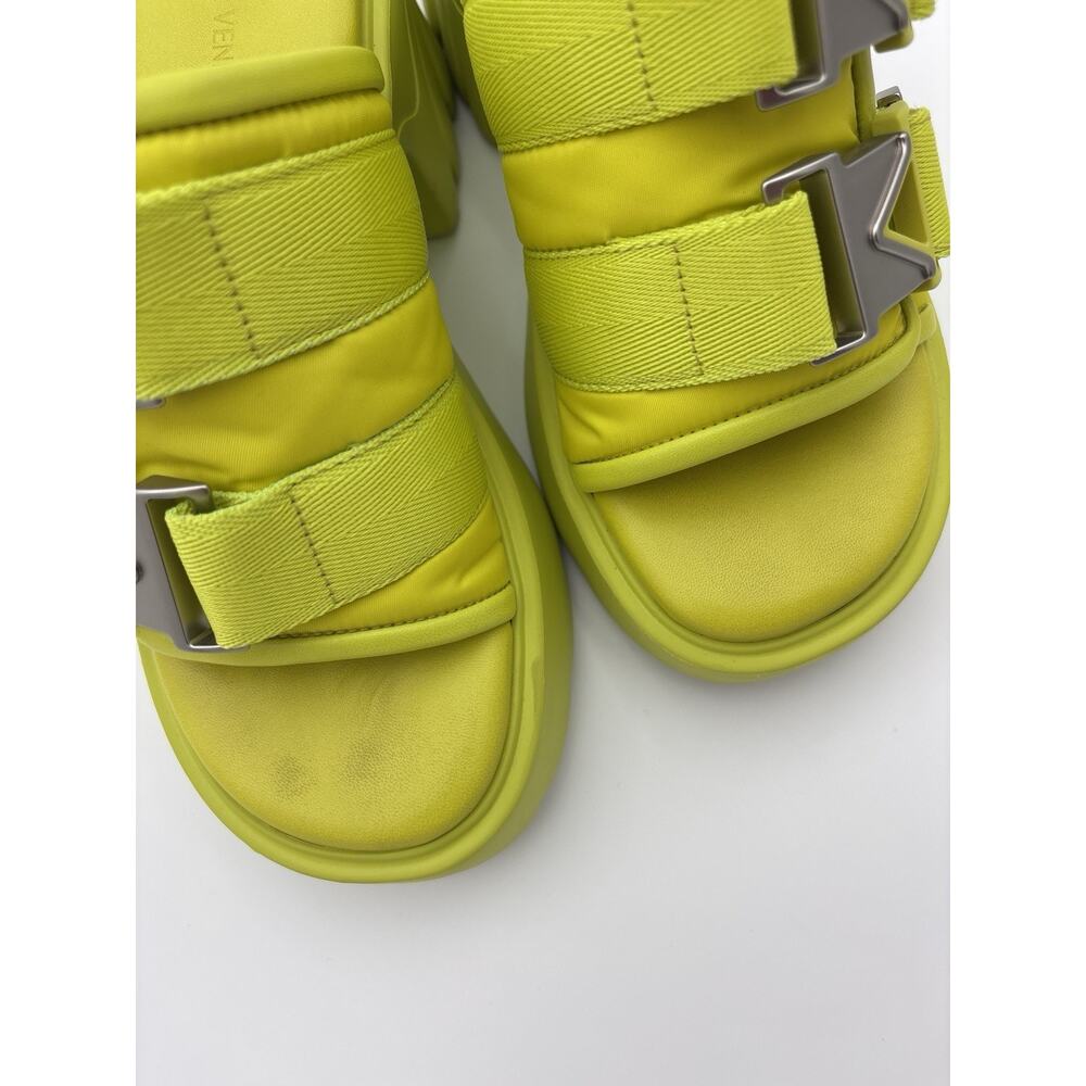 Bottega Veneta Flash Buckle Mule Sandal Neon Yellow Chartreuse Size 39 / 9 - Picture 14 of 16